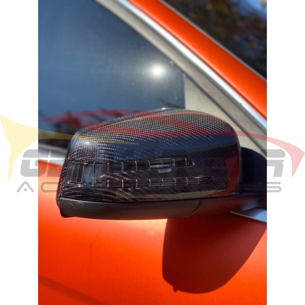 2008-2014 Mercedes-Benz C-Class Carbon Fiber Mirror Caps | W204