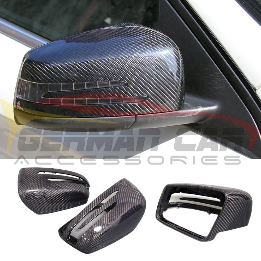 2008-2014 Mercedes-Benz C63 Amg Carbon Fiber Mirror Caps | W204