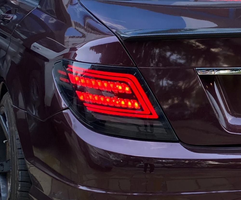 2008-2014 Mercedes-Benz C63/C-Class Lci Style Led Taillights | W204 Smoked