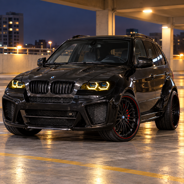 2008-2012 BMW X6/X6M Yellow-White G05 Laser Style LED Headlights | E71 Pre-Facelift