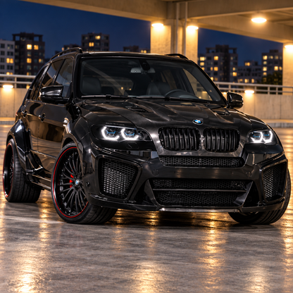 2008-2014 BMW X6/X6M Yellow-White G05 Laser Style LED Headlights | E71