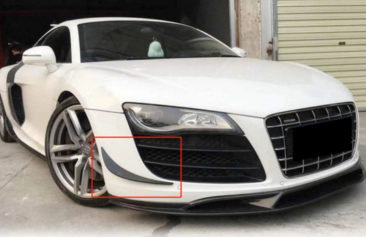 2008-2015 Audi R8 Carbon Fiber Front Canards | MK1 Gen 1 Additional Accessories