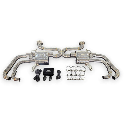 2008-2015 Audi R8 V8/V10 Valved Sport Exhaust System | Stainless Steel / V8