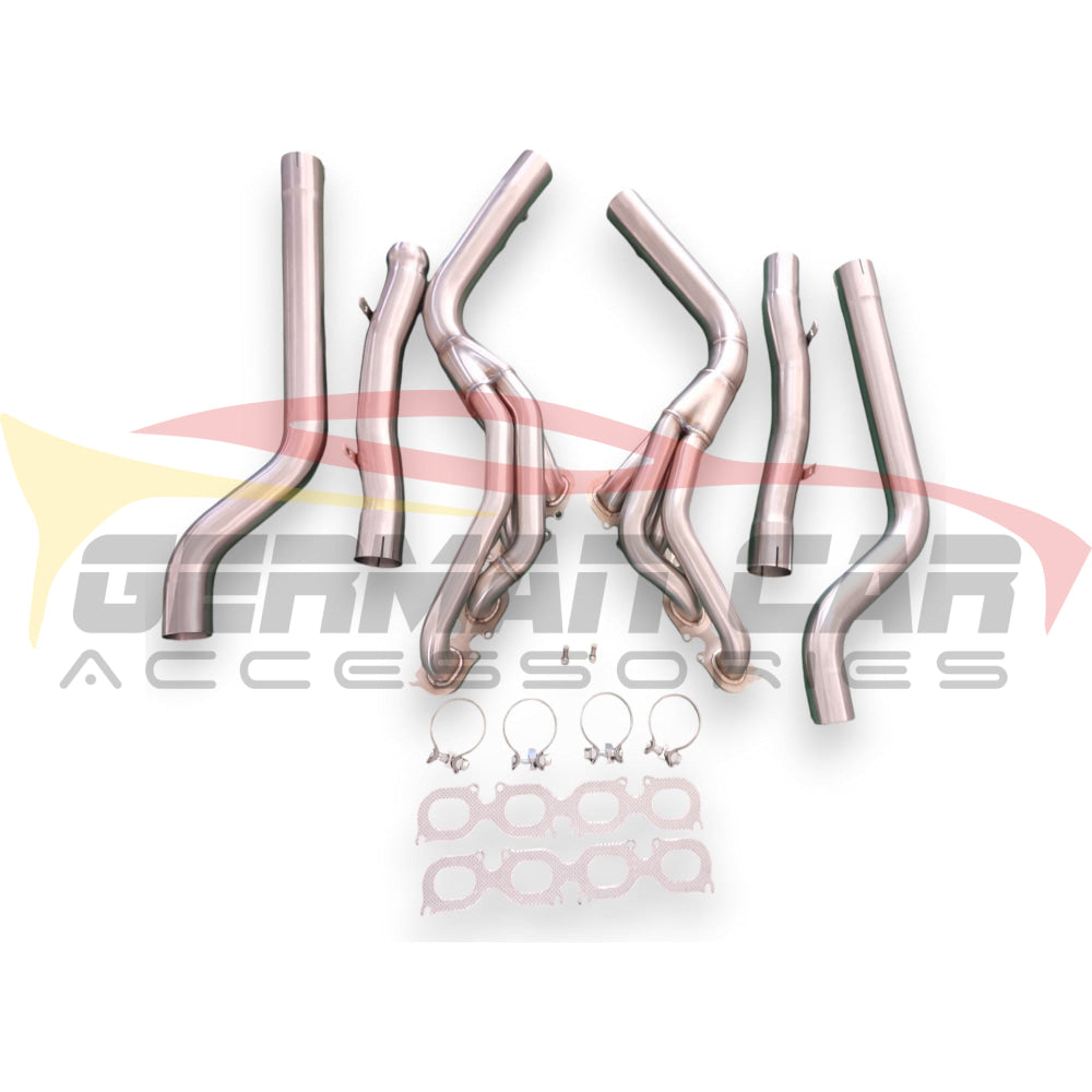 2008-2015 Mercedes C63 Amg Long Tube Headers & Downpipes | W204 Front Race Pipes