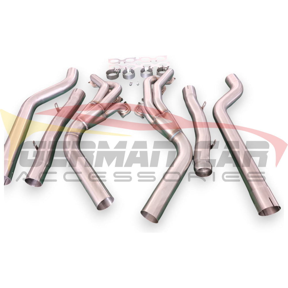 2008-2015 Mercedes C63 Amg Long Tube Headers & Downpipes | W204 Front Race Pipes