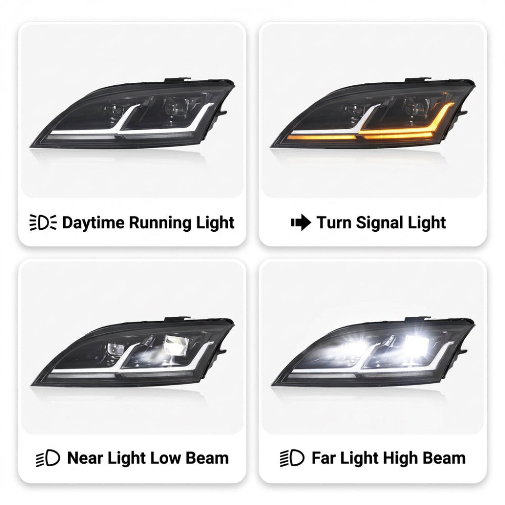 2008-2015 Audi TT/TTS/TTRS MK3 Style LED Headlights | 8J