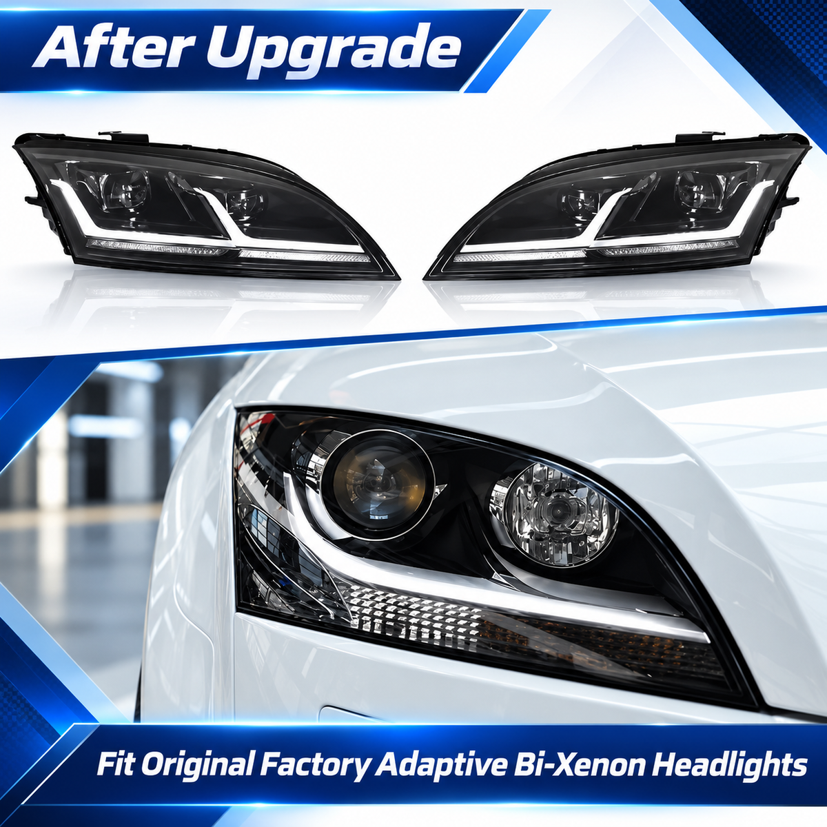 2008-2015 Audi TT/TTS/TTRS MK3 Style LED Headlights | 8J