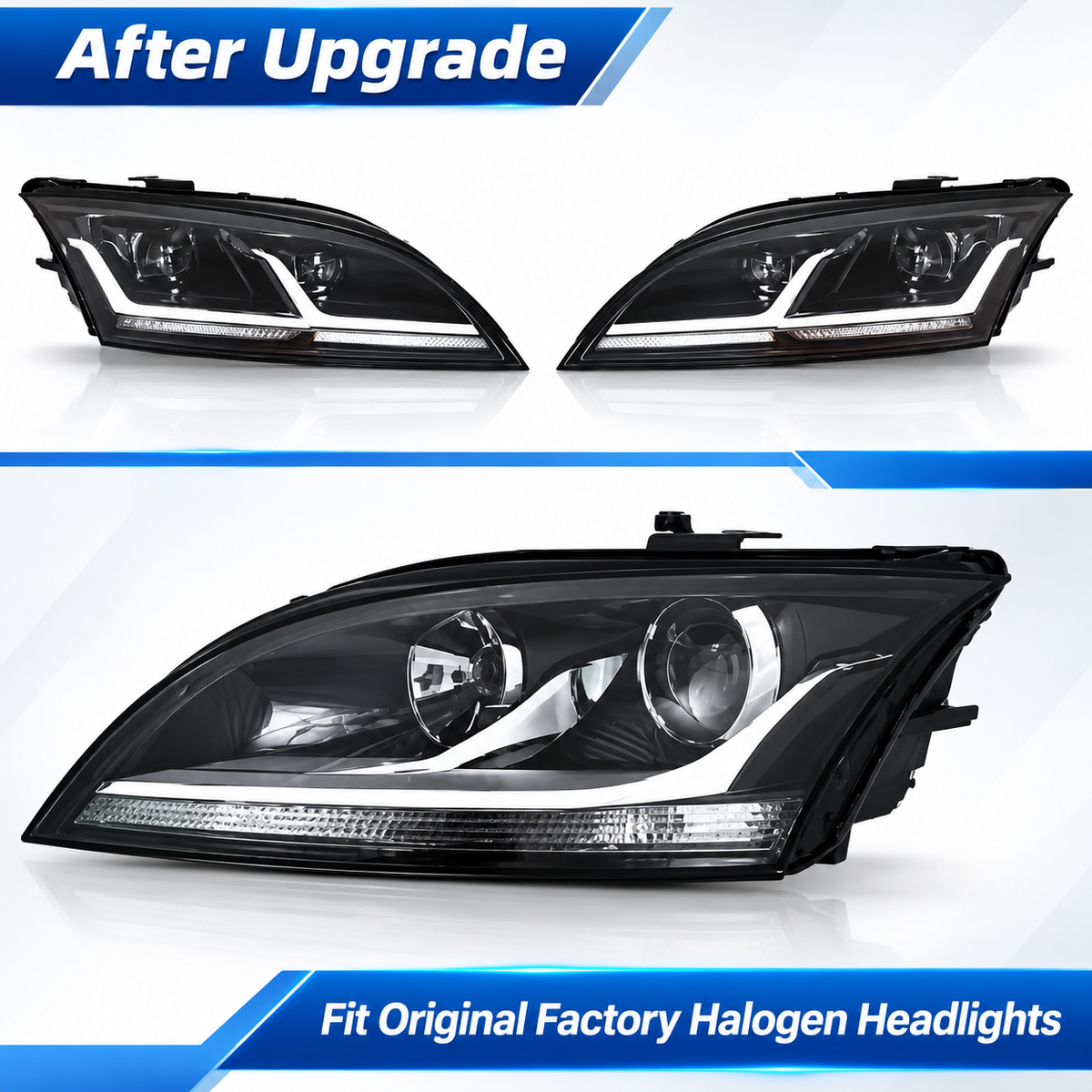 2008-2015 Audi TT/TTS/TTRS MK3 Style LED Headlights | 8J