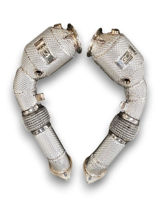 2009-2011 BMW 550i Downpipes | F07/F10/F11 Flange Connection Yes Heat Shield / Racing Downpipe (No Cat) Downpipes