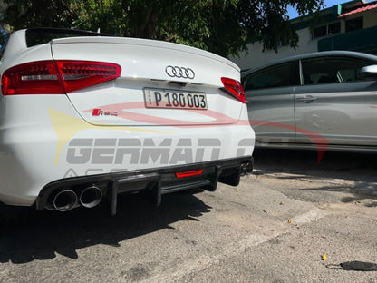 2009-2012 Audi A4 Carbon Fiber Kb Style Diffuser With Led Brake Light | B8