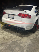 Load image into Gallery viewer, 2009-2012 Audi A4 Carbon Fiber Kb Style Diffuser With Led Brake Light | B8 Rear Diffusers
