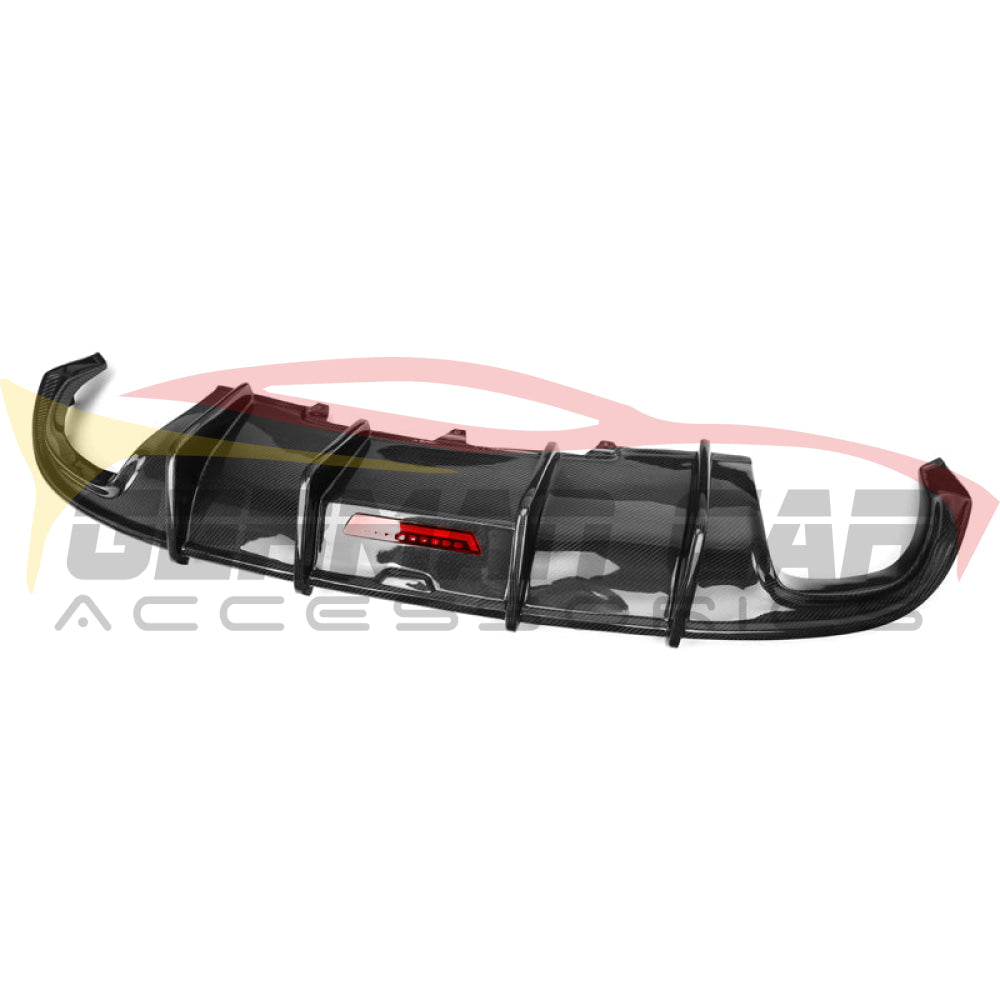 2009-2012 Audi A4/s4 Carbon Fiber Diffuser With Led Brake Light | B8