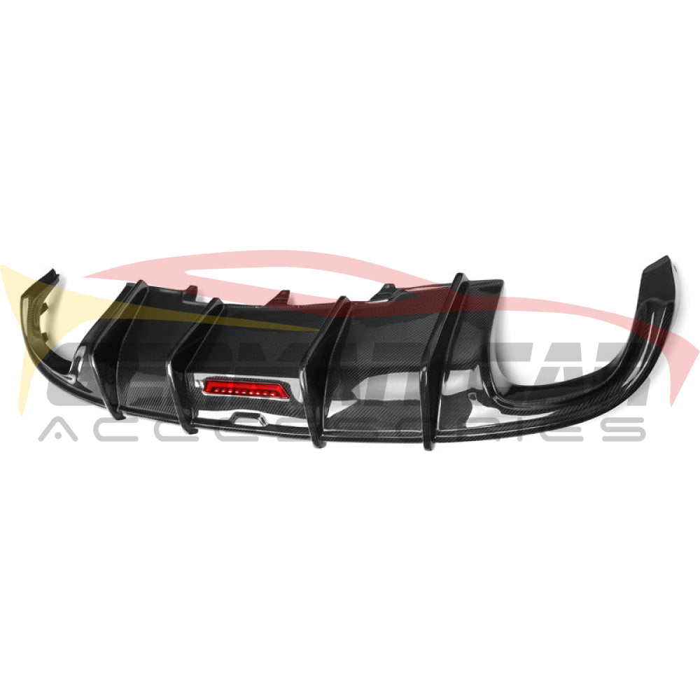 2009-2012 Audi A4/s4 Carbon Fiber Diffuser With Led Brake Light | B8