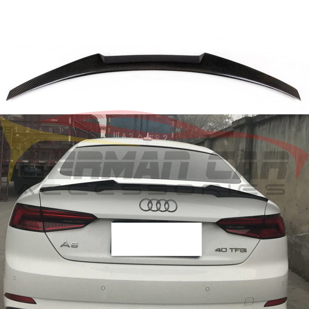 2009-2012 Audi A4/s4 V Style Carbon Fiber Trunk Spoiler | B8