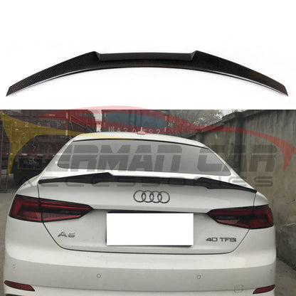 2009-2012 Audi A4/s4 V Style Carbon Fiber Trunk Spoiler | B8