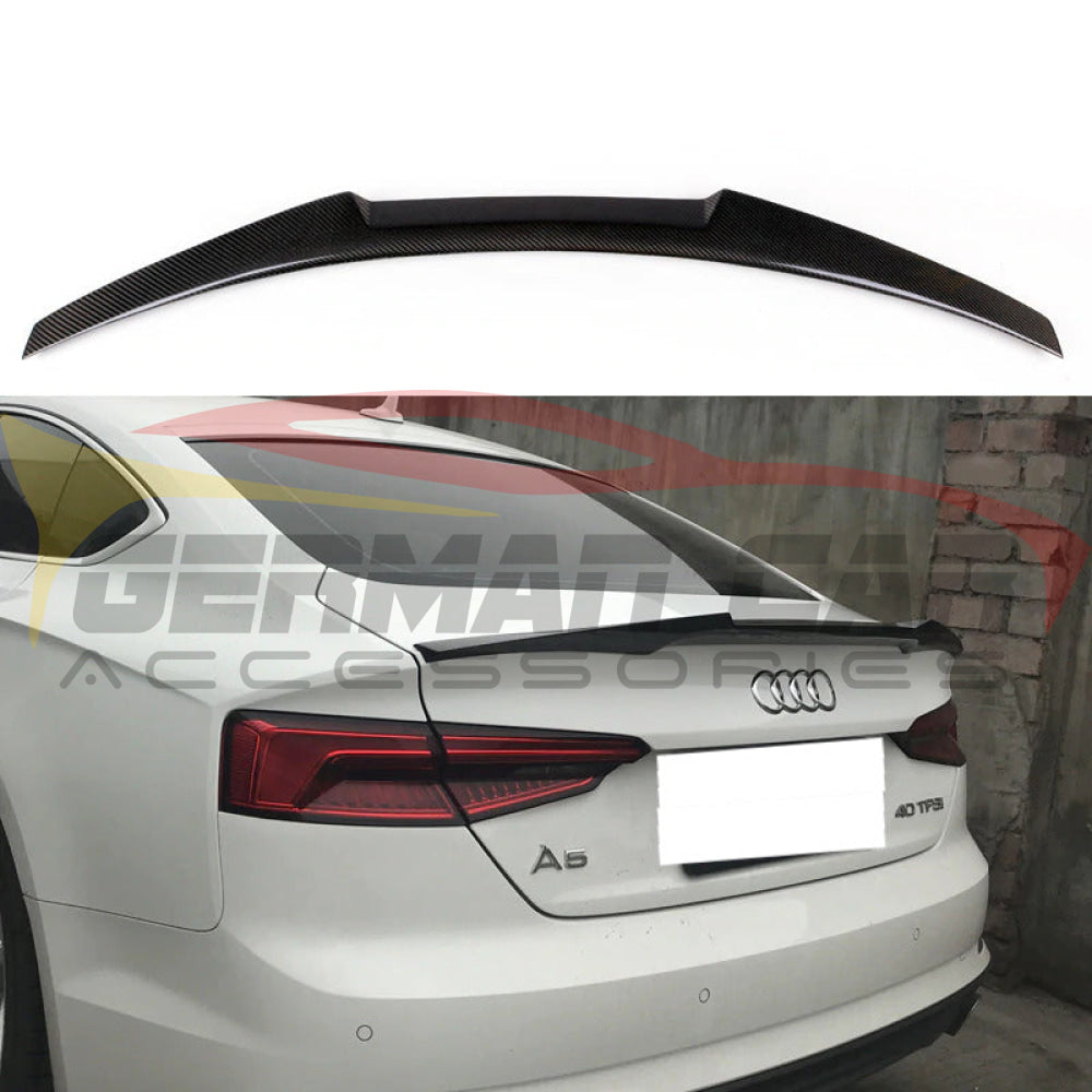 2009-2012 Audi A4/s4 V Style Carbon Fiber Trunk Spoiler | B8