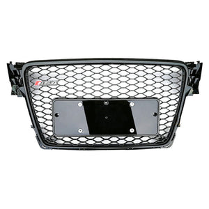 2009-2012 Audi Rs4 Honeycomb Grille | B8 A4/s4 Black Frame Net All Mesh No Emblem / None