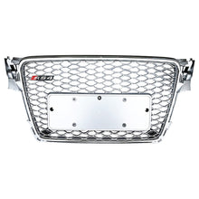 Load image into Gallery viewer, 2009-2012 Audi Rs4 Honeycomb Grille | B8 A4/s4 Chrome Silver Frame Net All Mesh No Emblem / None
