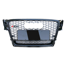 Load image into Gallery viewer, 2009-2012 Audi Rs4 Honeycomb Grille With Quattro In Lower Mesh | B8 A4/s4 Black Frame Net Emblem /
