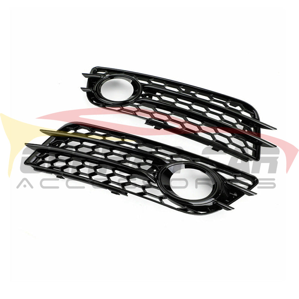 2009-2012 Audi Rs4 Style Fog Light Grilles | B8 A4/S4 Front