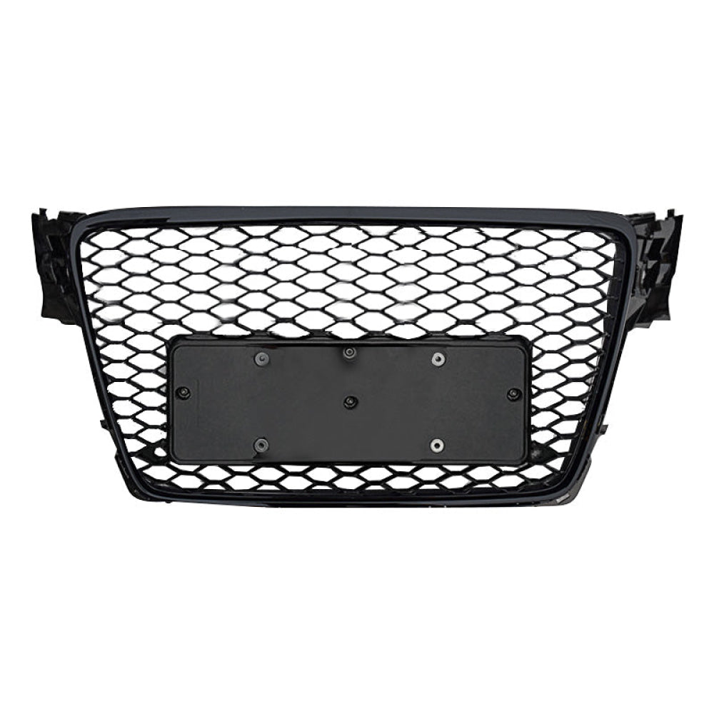 2009-2012 Audi Rs4 Style Honeycomb Grille | B8 A4/S4 Black Frame Mesh Front Grilles