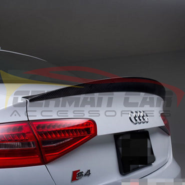 2009-2012 Audi S4 Ducktail Carbon Fiber Trunk Spoiler | B8 S4 Rear Trunk Spoilers