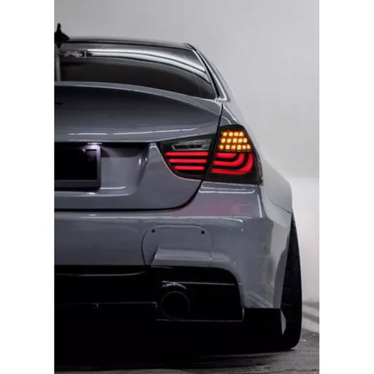 2009-2012 Bmw M3/3-Series Lci Led Taillights | E90 Smoked Red