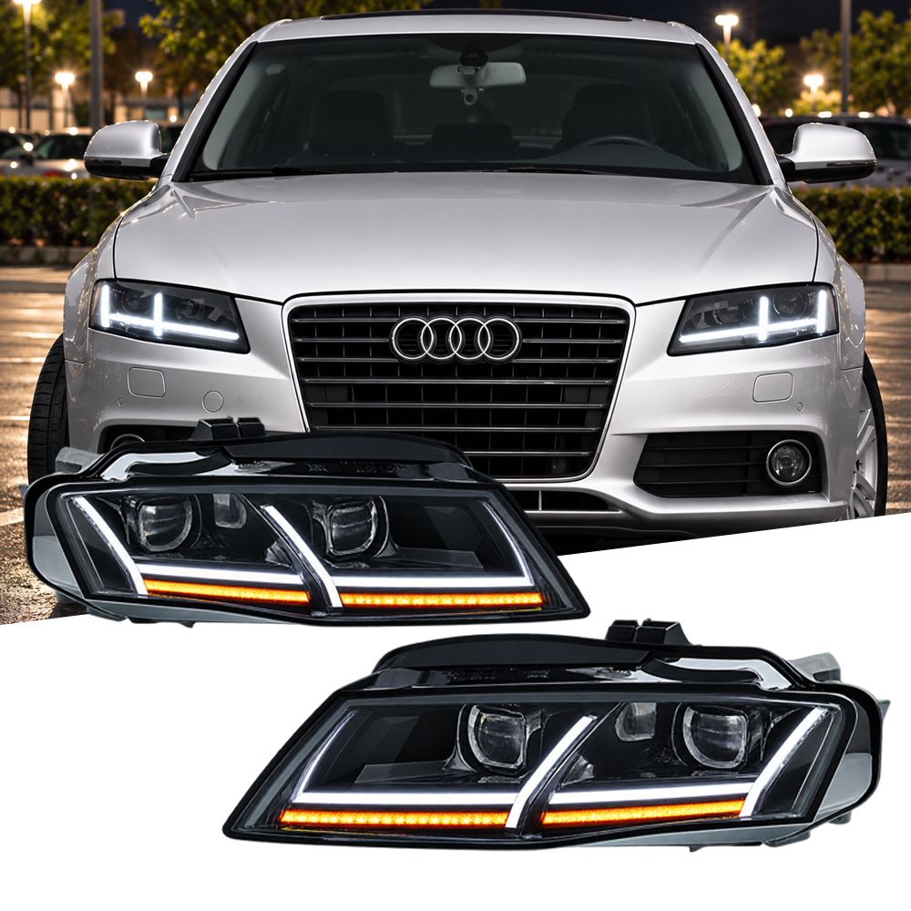 2009-2012 Audi A4/S4 Matrix Style LED Headlights | B8