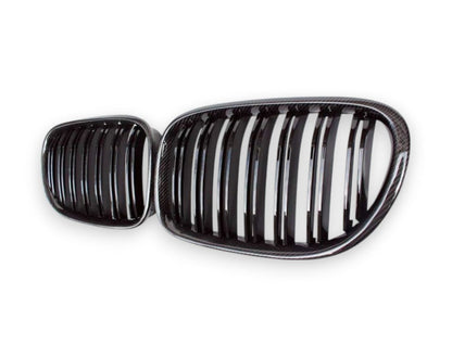 2009-2015 BMW 7-Series Kidney Grilles | F01/F02/F03/F04 Carbon Fiber Kidney Grilles