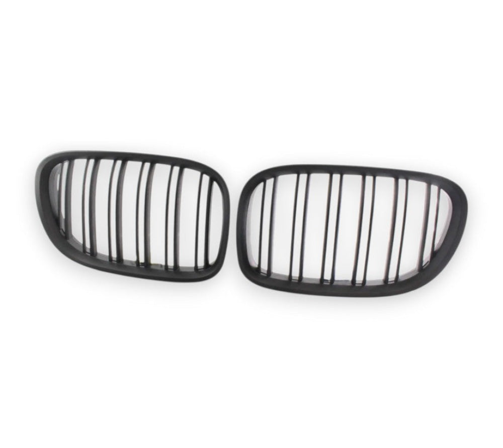 2009-2015 BMW 7-Series Kidney Grilles | F01/F02/F03/F04 Matte Black Kidney Grilles
