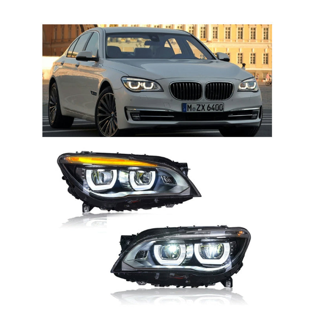 2009-2015 BMW 7-Series LCI Style LED Headlights | F01/F02/F03/F04 Pre-LCI (2009-2012) Headlights