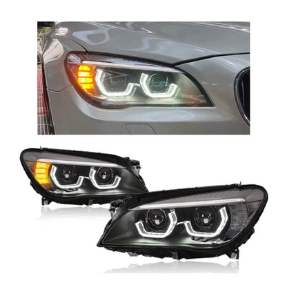2009-2015 BMW 7-Series V2 LCI Style LED Headlights | F01/F02/F03/F04 Pre-LCI (2009-2012) Headlights