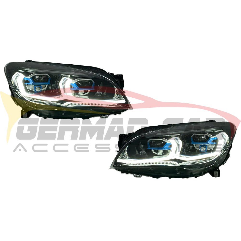 2009-2015 BMW 7-Series Yellow-White DRL G12 Style LED Headlights | F01/F02 - Headlights