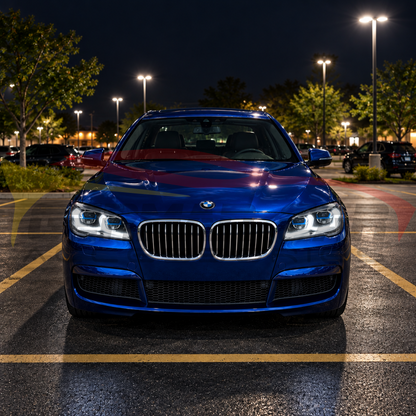 2009-2015 BMW 7-Series Yellow-White DRL G12 Style LED Headlights | F01/F02 - Headlights