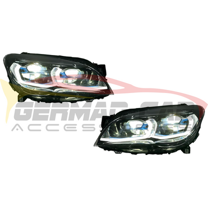 2009-2015 BMW 7-Series Yellow-White DRL G12 Style LED Headlights | F01/F02 - Headlights