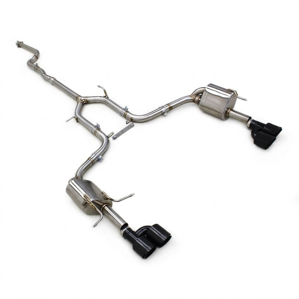 2009-2015 Mercedes C-CLass Valved Sport Exhaust System I W204 - Stainless Steel Exhaust / Chrome Tips - Exhausts