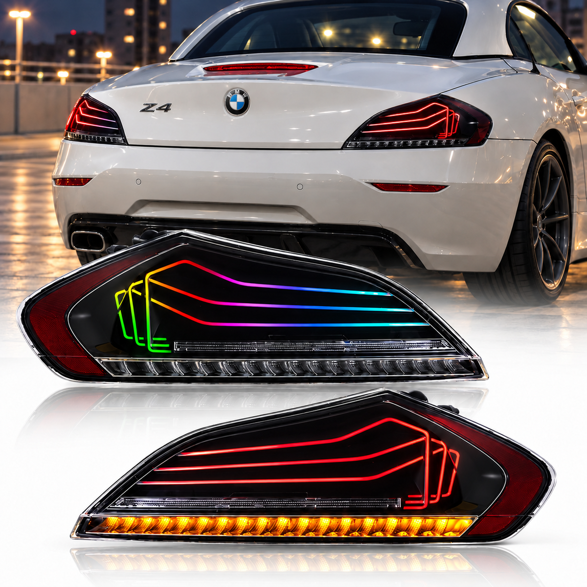 2009-2016 BMW Z4 RGB CSL Laser Style LED Taillights | E89