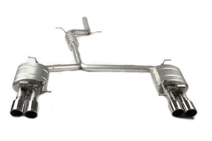2009-2017 Audi Q5 Valved Sport Exhaust System | B8/B8.5 Stainless Steel / Chrome Tips
