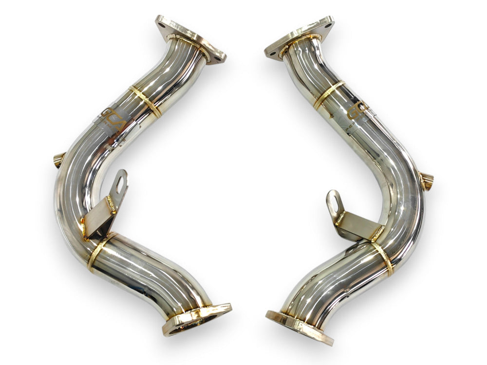 2009-2017 Audi S4/S5 Test Pipes | B8/B8.5 No Heat Shield / Racing Downpipe (No Cat) Front Race