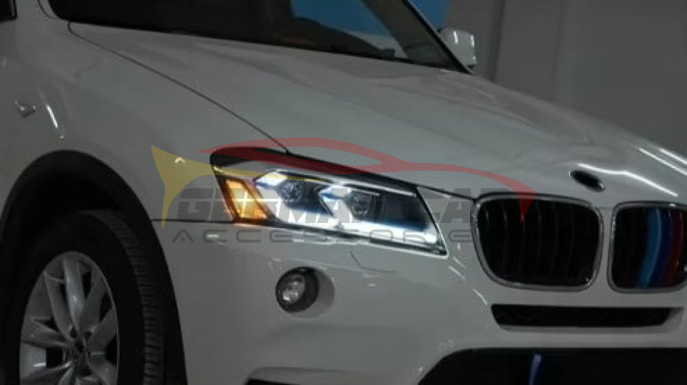 2010-2013 BMW X3 LCI Style LED Headlights | F25 - Headlights