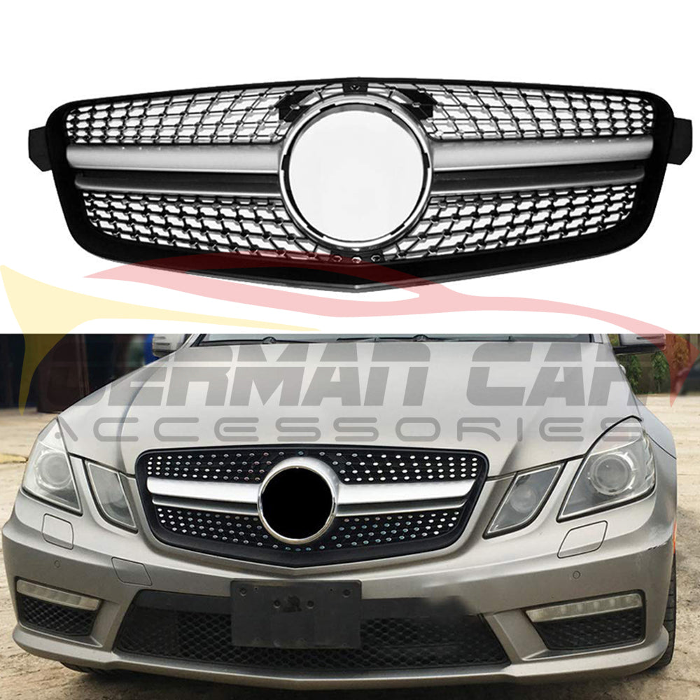 2010-2013 Mercedes-Benz E-Class Diamond Style Front Grille | W212 Pre Face Lift