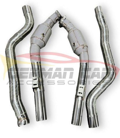 2012-2016 Mercedes E63 Amg Downpipes | W212 Yes Heat Shield / 200 Cell Euro 6 Sport High Flow Cat