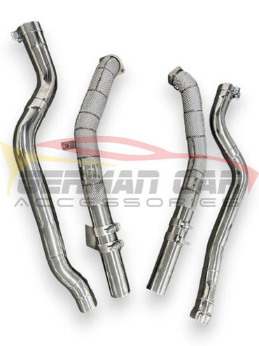 2012-2016 Mercedes E63 Amg Downpipes | W212 Yes Heat Shield / Racing Downpipe (No Cat) Front Race
