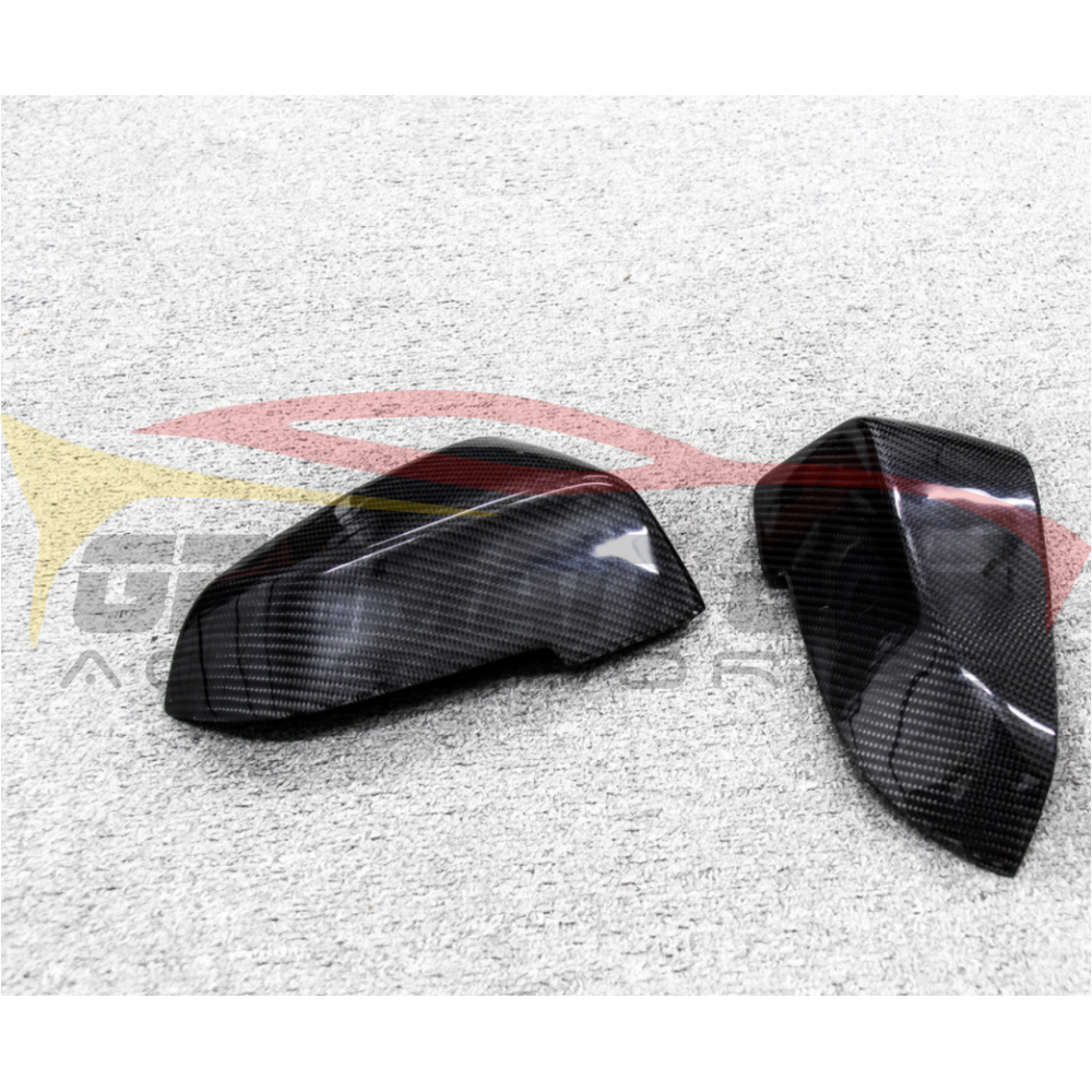 2010-2016 Bmw 5-Series Carbon Fiber Mirror Caps | F10/f11 2014-2016 (Facelift/lci) / Yes Surround