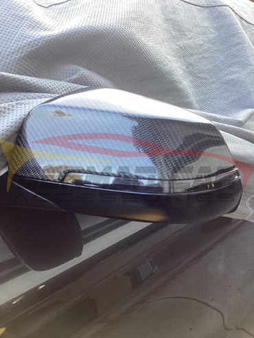 2010-2016 BMW 5-Series Carbon Fiber Mirror Caps | F10/F11 Mirror Caps