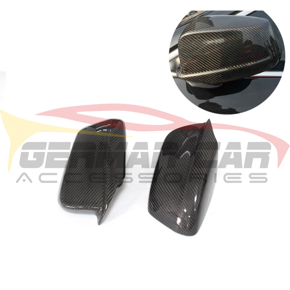 2010-2016 Bmw 5-Series Carbon Fiber Mirror Caps | F10/f11