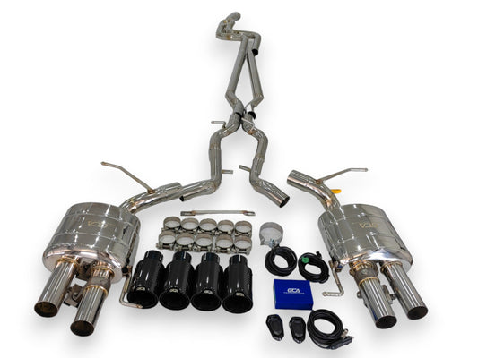 2010-2016 Bmw 5-Series Valved Sport Exhaust System | F10/F11 Stainless Steel / Chrome Tips