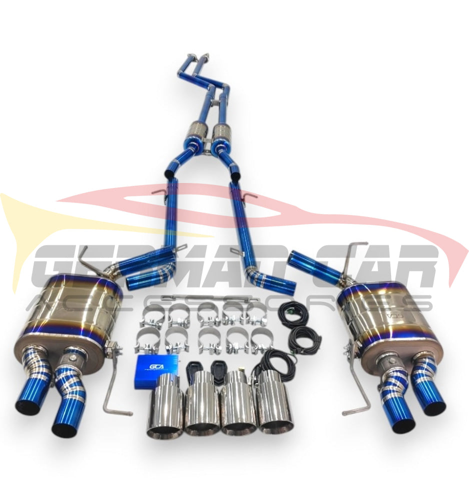 2010-2016 BMW 5-Series Valved Sport Exhaust System | F10/F11 Titanium Exhaust / Chrome Tips Exhausts