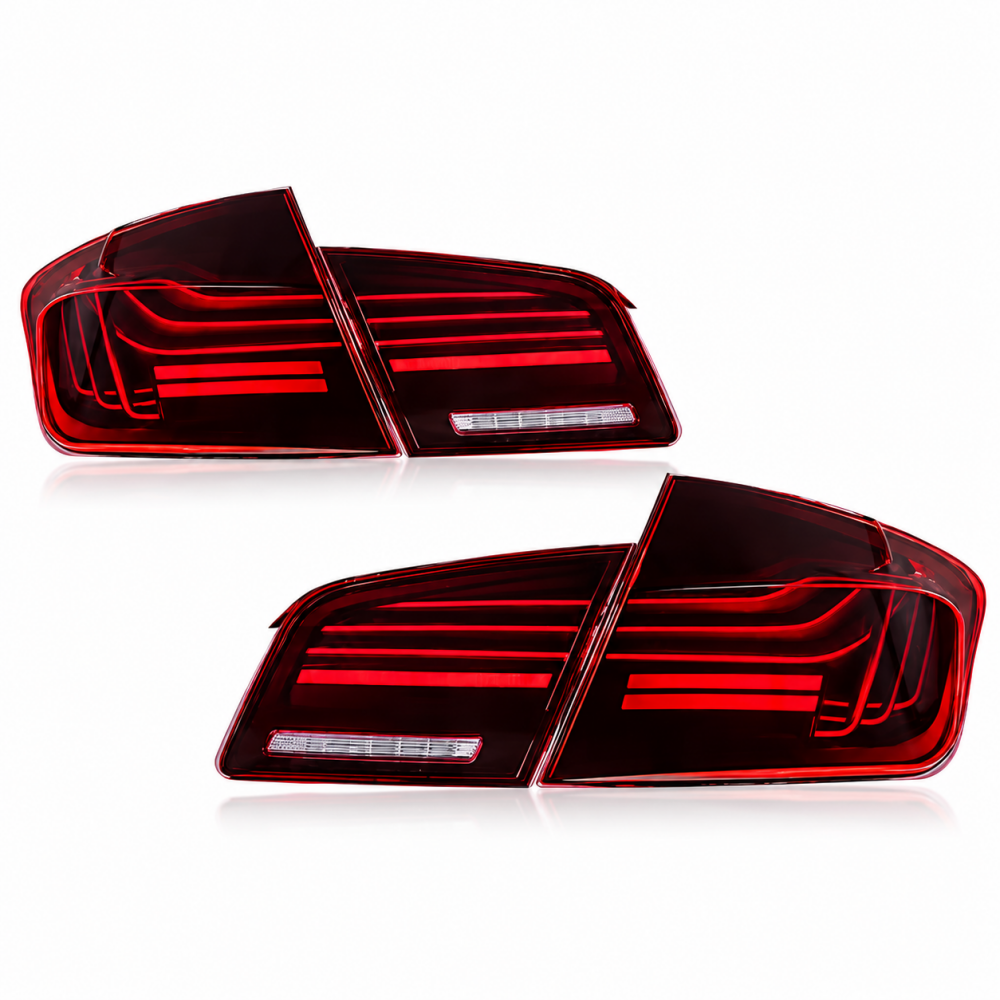 2010-2016 BMW M5/5-Series RGB CSL Laser Style LED Taillights | F10 - Red - Taillights