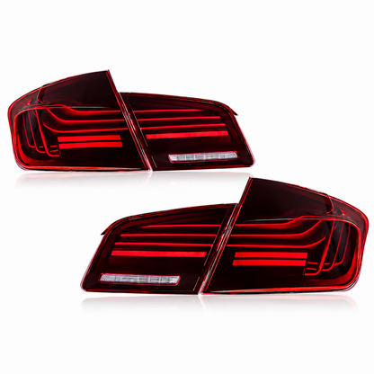 2010-2016 BMW M5/5-Series RGB CSL Laser Style LED Taillights | F10 - Red - Taillights